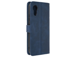 Capa De Aba Para Galaxy Xcover 7 Pesponto Superior Com Alça De Mão Azul Escuro Ushion