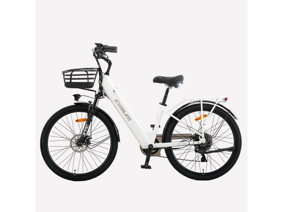 Bicicleta Elétrica Urbana CYSUM X city Motor 250 W Bateria 48 V 10,4 Ah 26
