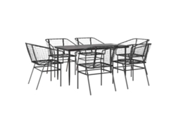 Garden Dining Set, Garden Dining Sets Vidaxl Preto Rattan / Vime (160 X 80 X 74 Cm)