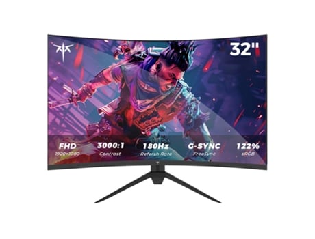 Monitor De Jogos Curvo Ktc H32s17c Fhd 32 Polegadas 180hz 1500r