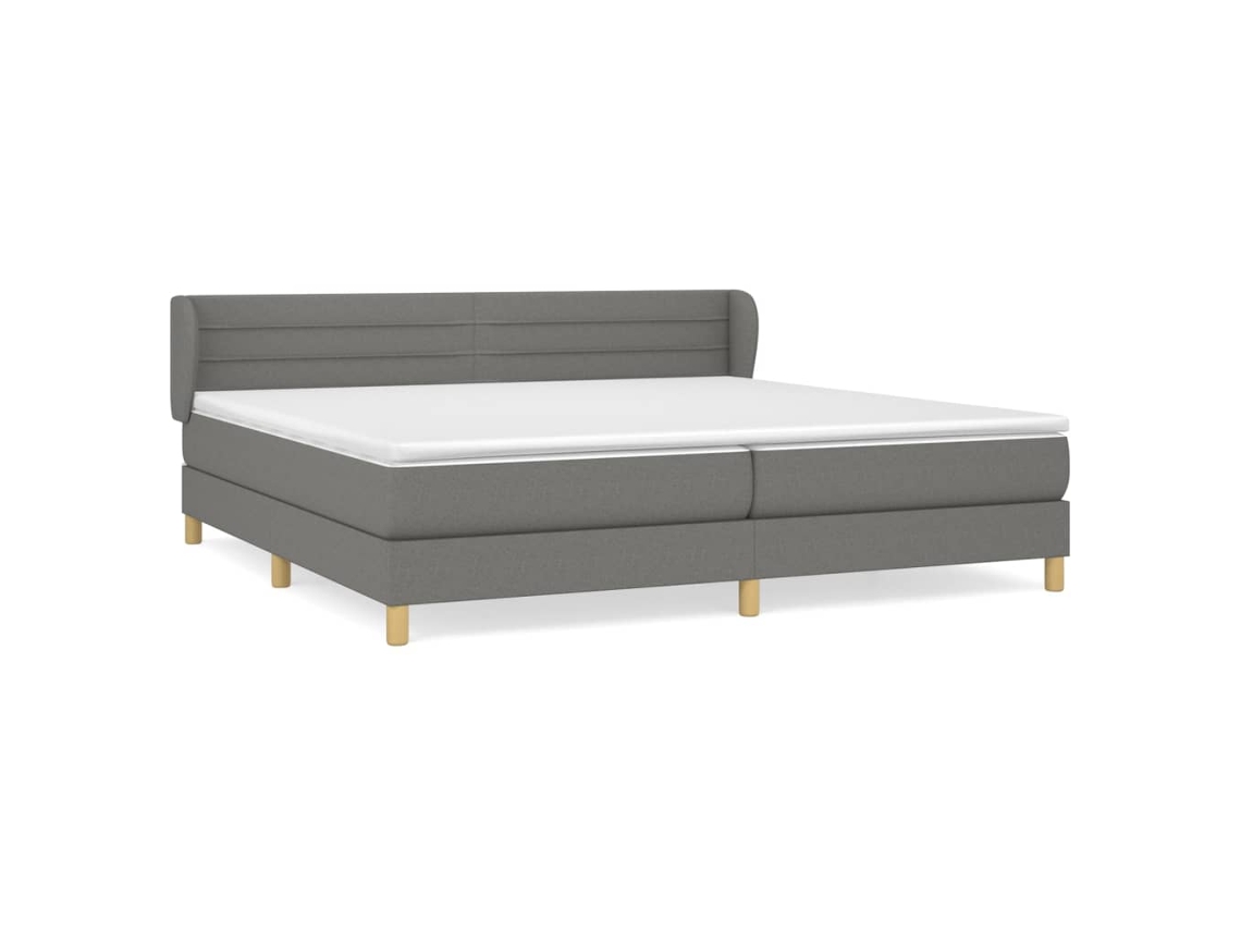 Box Spring Bed, Box Spring Beds Vidaxl Cinzeto Tecido (200 X 200 Cm)