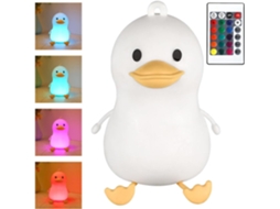 Duck Light Com Touch Control, Patinho Fofo, Recarregável, Rgb.