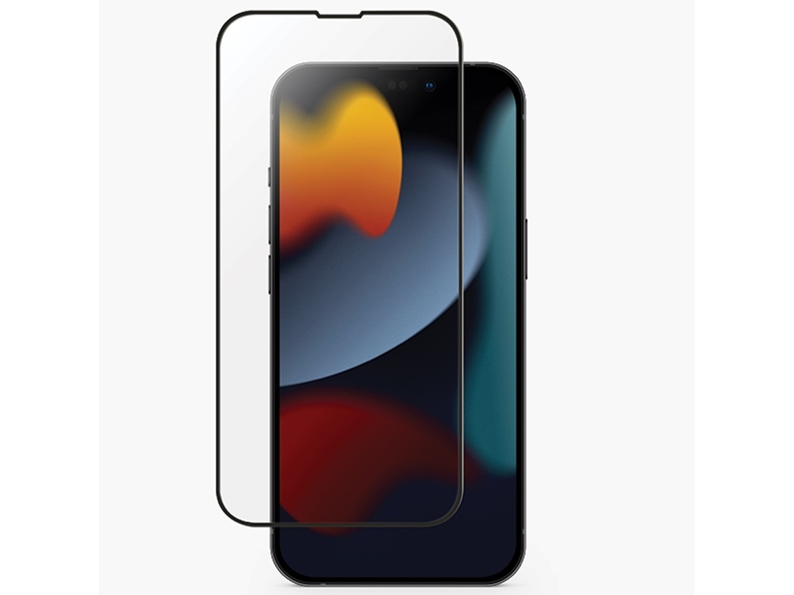 Película de Ecrã Aplicador para iPhone 14 UNIQ Vidro Temperado Transparente