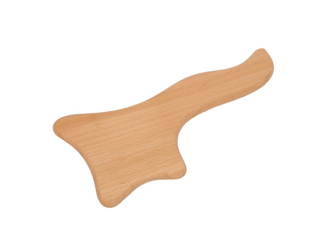 Tabla De Gua Sha De Madeira Para Massagem De Relaxamento Muscular
