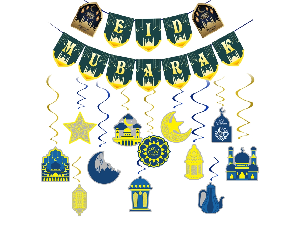 Pack de 12 Bandeiras Estrelas e Lua LAXISCREED
