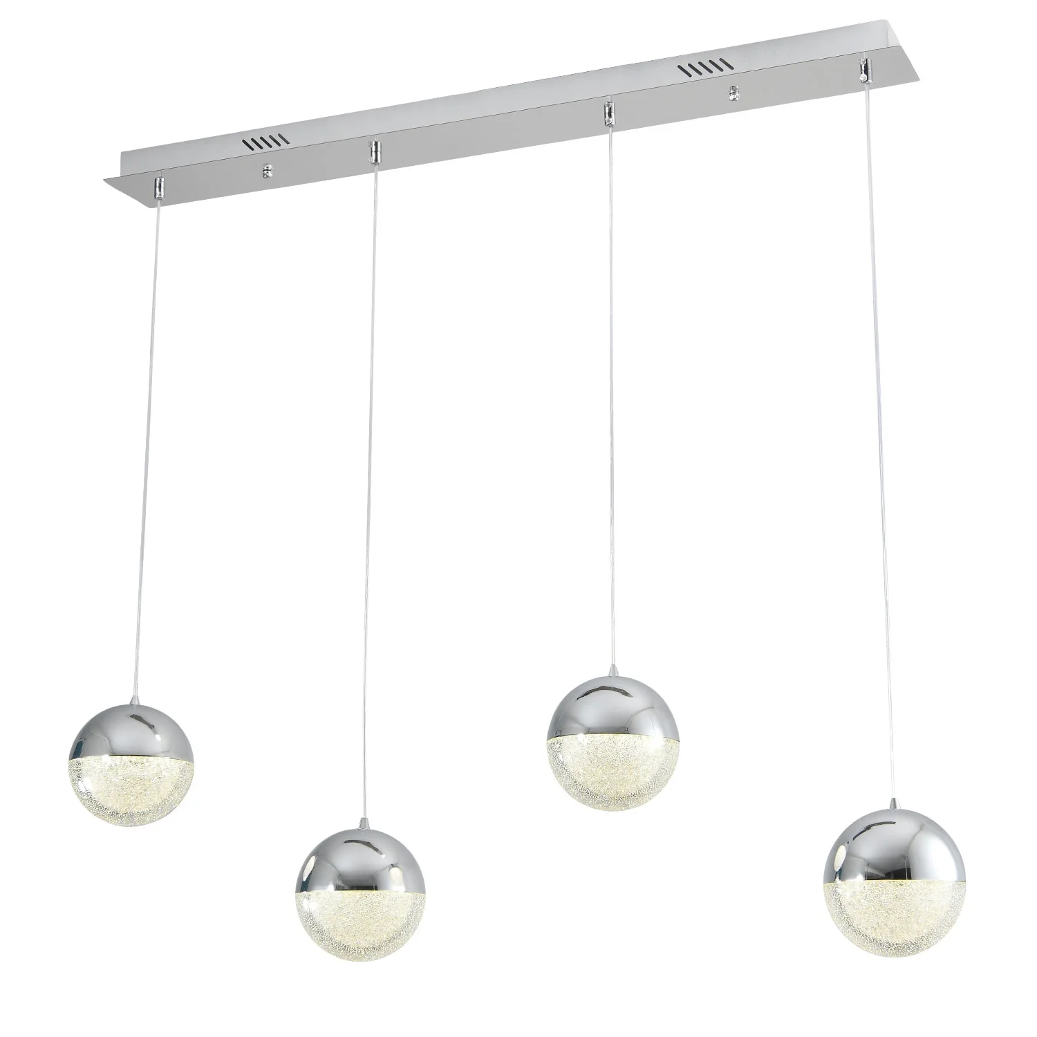 LÚZETE Lámpara de Techo Led Kendall 4X9W 4000K Cromo