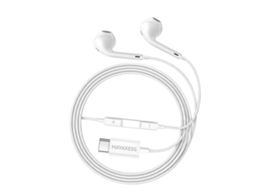 Fones de Ouvido MAYAXESS com fio USB-C para Pixel 9, microfone