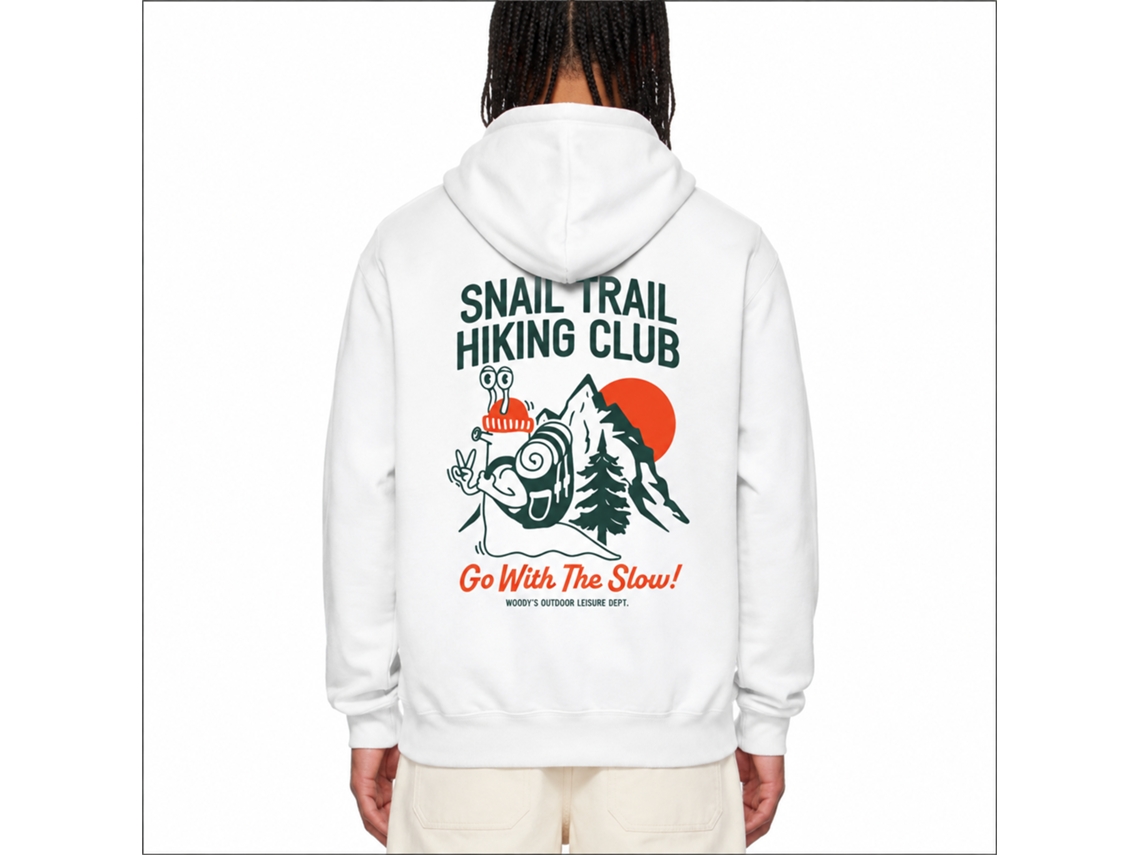 Rockinstone Snail Trail Hiking Club Hoodie Unique Designer Style