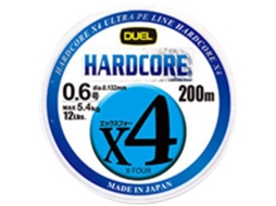 Trançado Hardcore X4 200 M Azul 18 Lbsduel