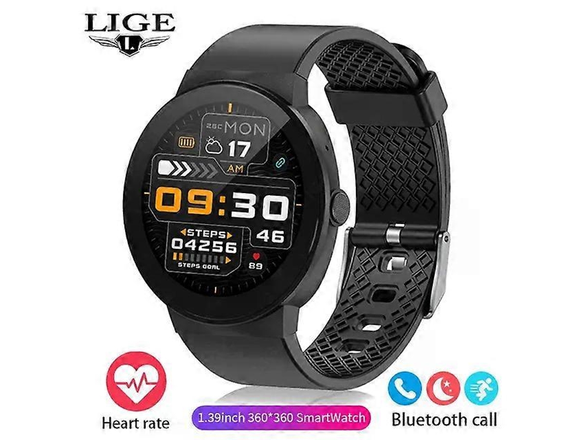 Smartwatch para adultos com tela HD de 1,39 polegadas, Bluetooth, chamadas, esportes e fitness. Compatível com Android e iOS. Bicicleta elétrica.