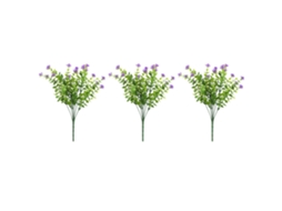 Buquê de flores artificiais em roxo para decoração de casa e casamento