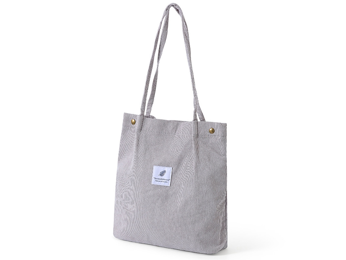 Bolsa De Lona Cinza-claro*