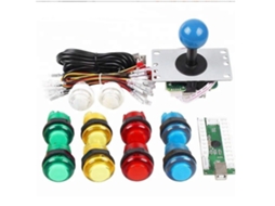 Omni-kit De Joystick Arcade Diy Com Botões Iluminados E Placa De Circuito, Controlador Usb Para Jogos Arcade De Pc