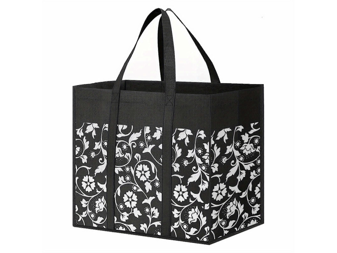 Juege* 1 Unidade Bolsa De Viagem Dobrável, Espessa E De Grande Capacidade, Sacola Reutilizável Para Compras, Sacola Grande Com Alça Longa Para Co