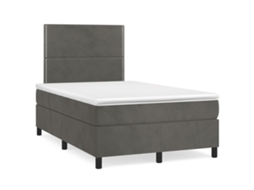 Box Spring Bed, Box Spring Beds Vidaxl Cinzeto Veludo (120 X 200 Cm)