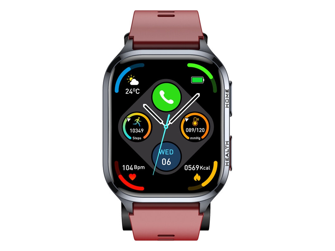Red S18 Ecrã Hd De 2,01inch Bomba De Ar Tipo De Airbag Transmissão De Voz Bluetooth Chamada Modos Multidesportivos Relógio Inteligente Mdug