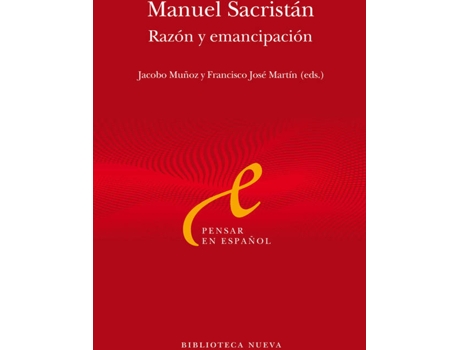 Livro Manuel Sacristán de José Francisco Martín Y Jacobo Muñoz