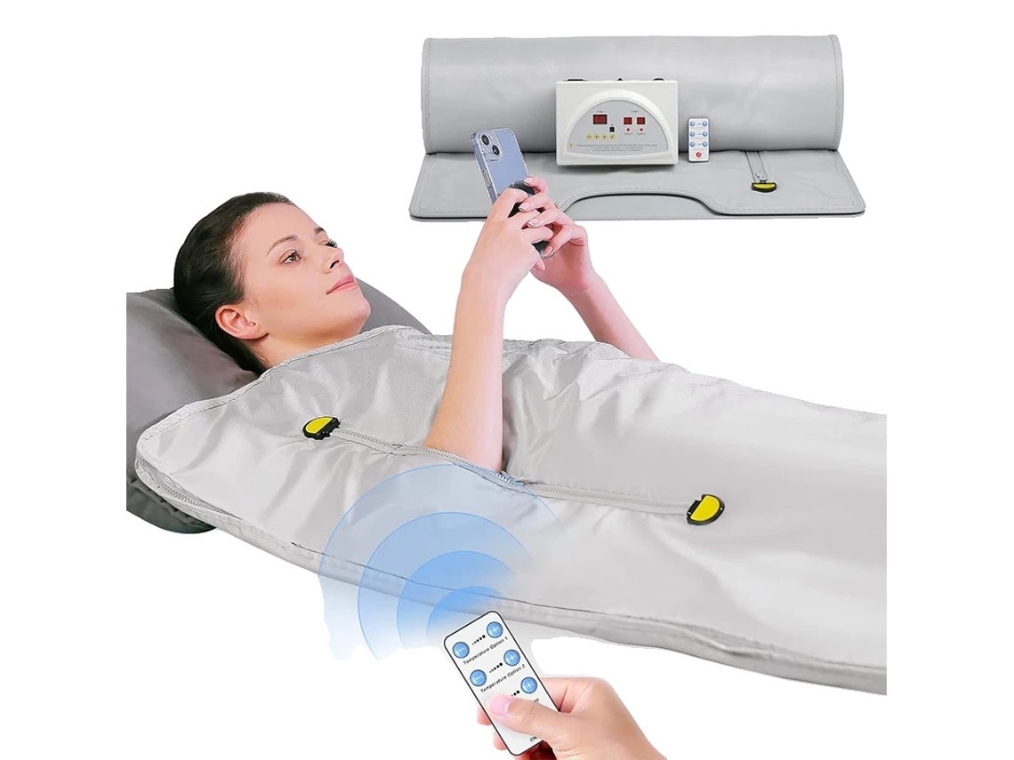 Cobertor De Sauna, Aquecimento De Duas Zonas, Design Portátil, Cor Cinza, 220v Plugue Eu