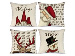 Fronha de Travesseiro Natalina, Boneco de Neve Decorativo, Inverno | S/MARCA