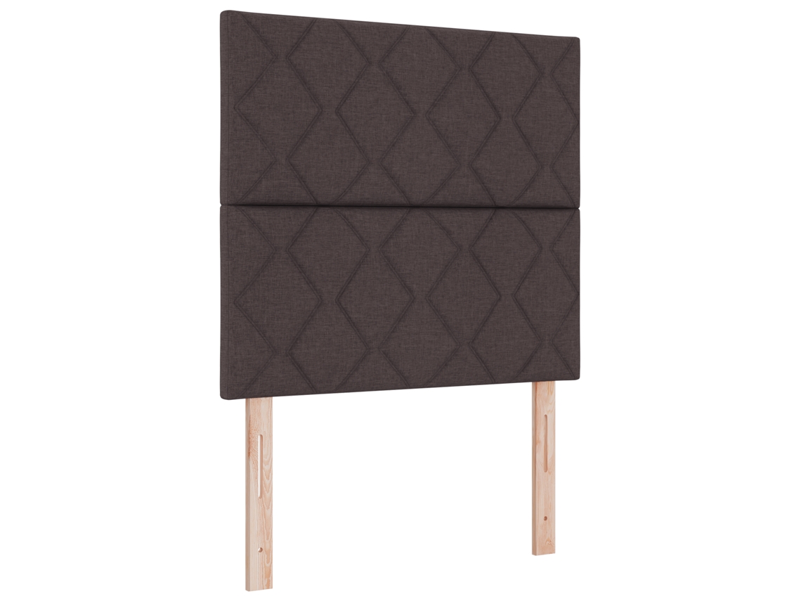 Conjunto 1 Cama Box Vidaxl Castanho Tecido (100 X 200 Cm)