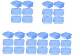 Conjunto de 5 Peças de Caixas Organizadoras para Ferramentas e Acessórios com Prateleiras Empilháveis para Organização Doméstica. SFUSHOS