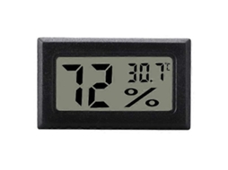 Mini Higrômetro/termômetro Lcd Cinza Nostalgia88