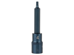 Adaptador de Soquete Hexágono para Parafusadeira Elétrica 1/2" 100mm H4 Aço S2 Ferramenta Versátil