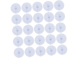 Conjunto De 40 Ganchos Transparentes, Espelhos, Toalhas