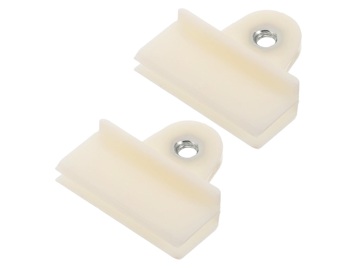 Clips De Suporte Universais Para Portas E Janelas, 1 Par, Plástico Bege