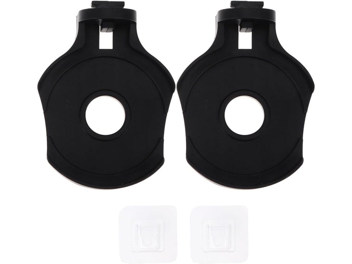 Suporte De Parede Ipetboom Para Dispensador Automático Sabão, Preto, Instalação Sem Furos, Para Cozinha E Banheiro 2 Unidades