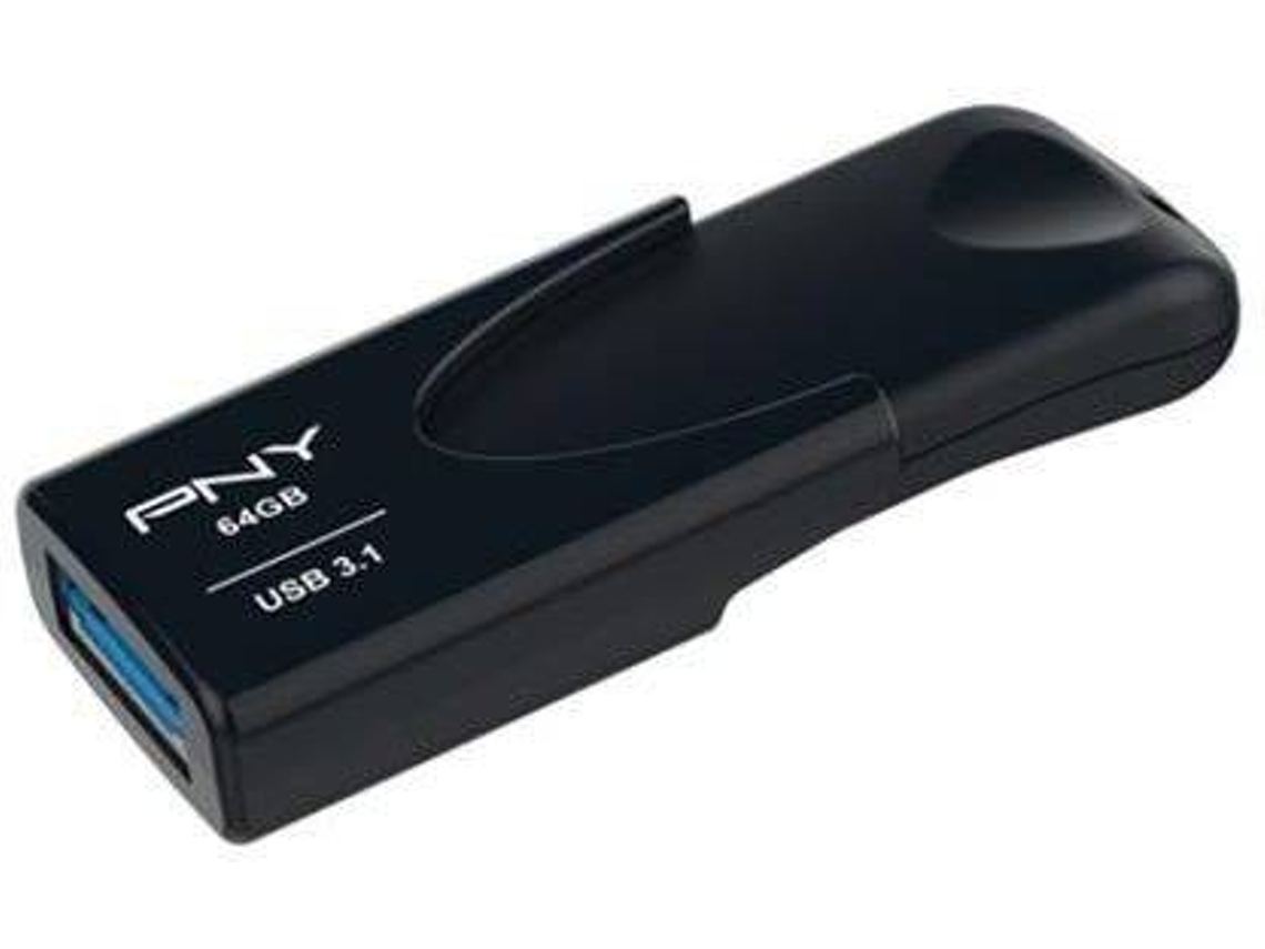 Pen USB PNY Attaché (Outlet Caixa Aberta - 64 GB - USB 3.1 - Preto)