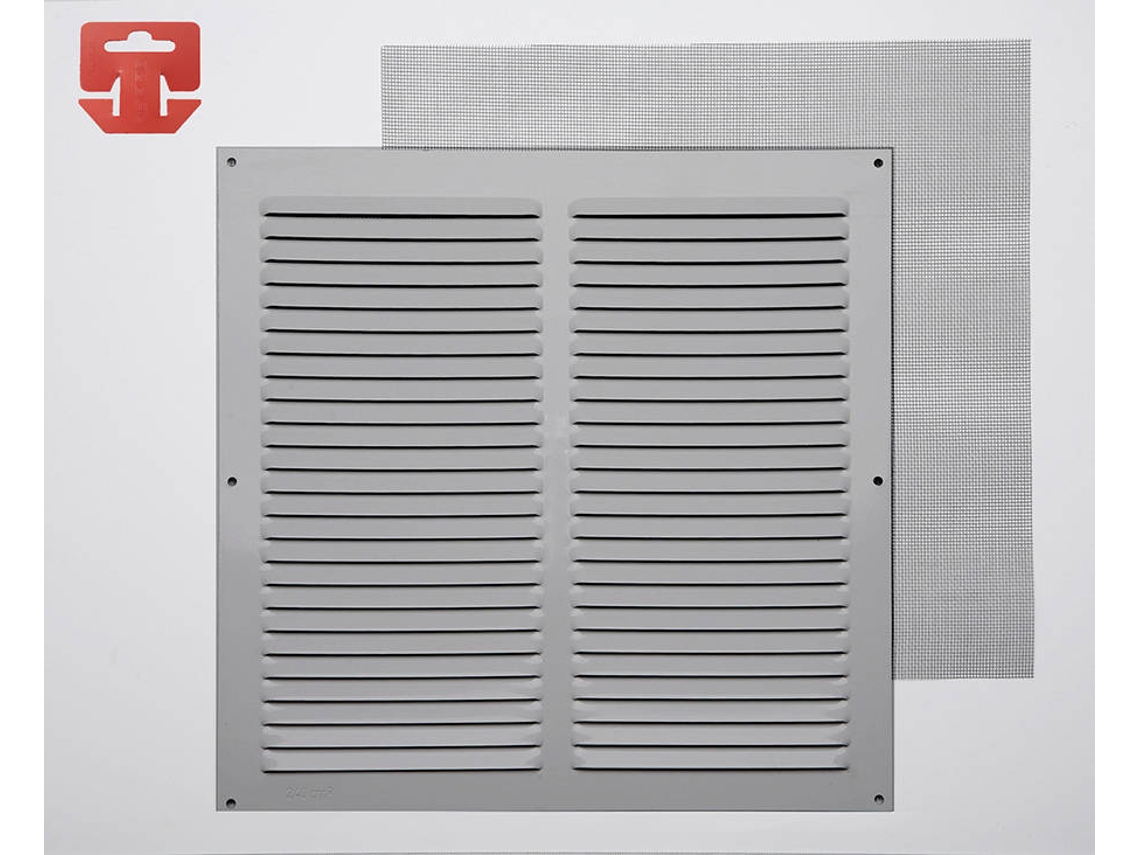 Grelha Anti-Mosquito Aluminio 0.6 Natural FEPRE 300X300Mm (G)