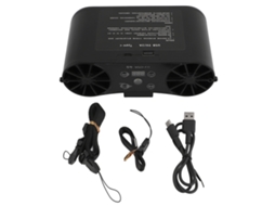 Ventilador De Cintura Recarregável Com Display Digital