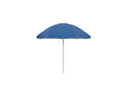 Sombrinha Oxford 240 Cm Alumínio Azul Jardim Praia E Piscina Marbueno Summer