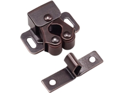 Conjunto De 1 Fecho Duplo Rolo Para Porta Móveis Em Cobre Antigo, Com