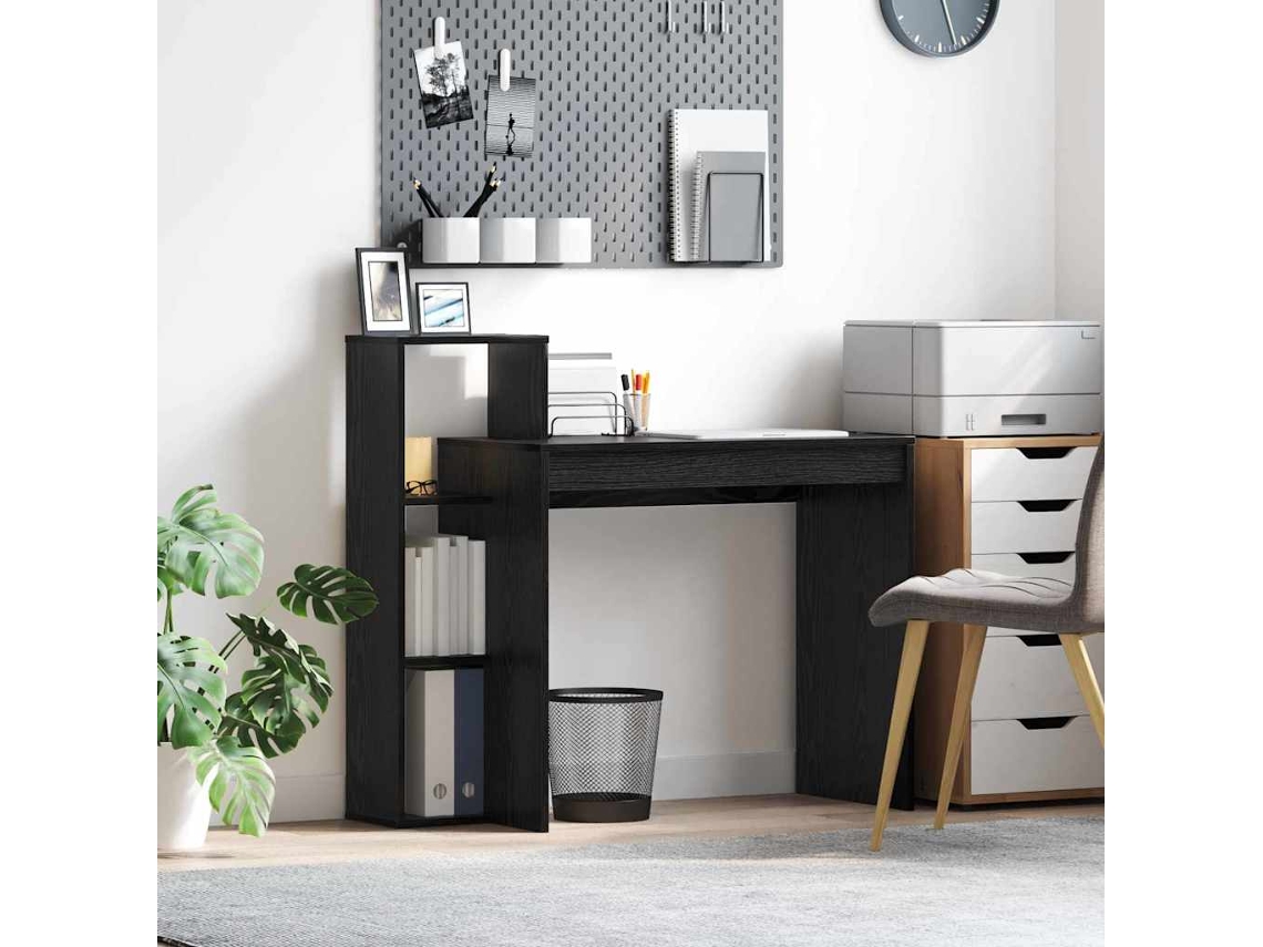 Vidaxl Mesa Carvalho Preto Derivados De Madeira 100 X 40 X 90 Cm