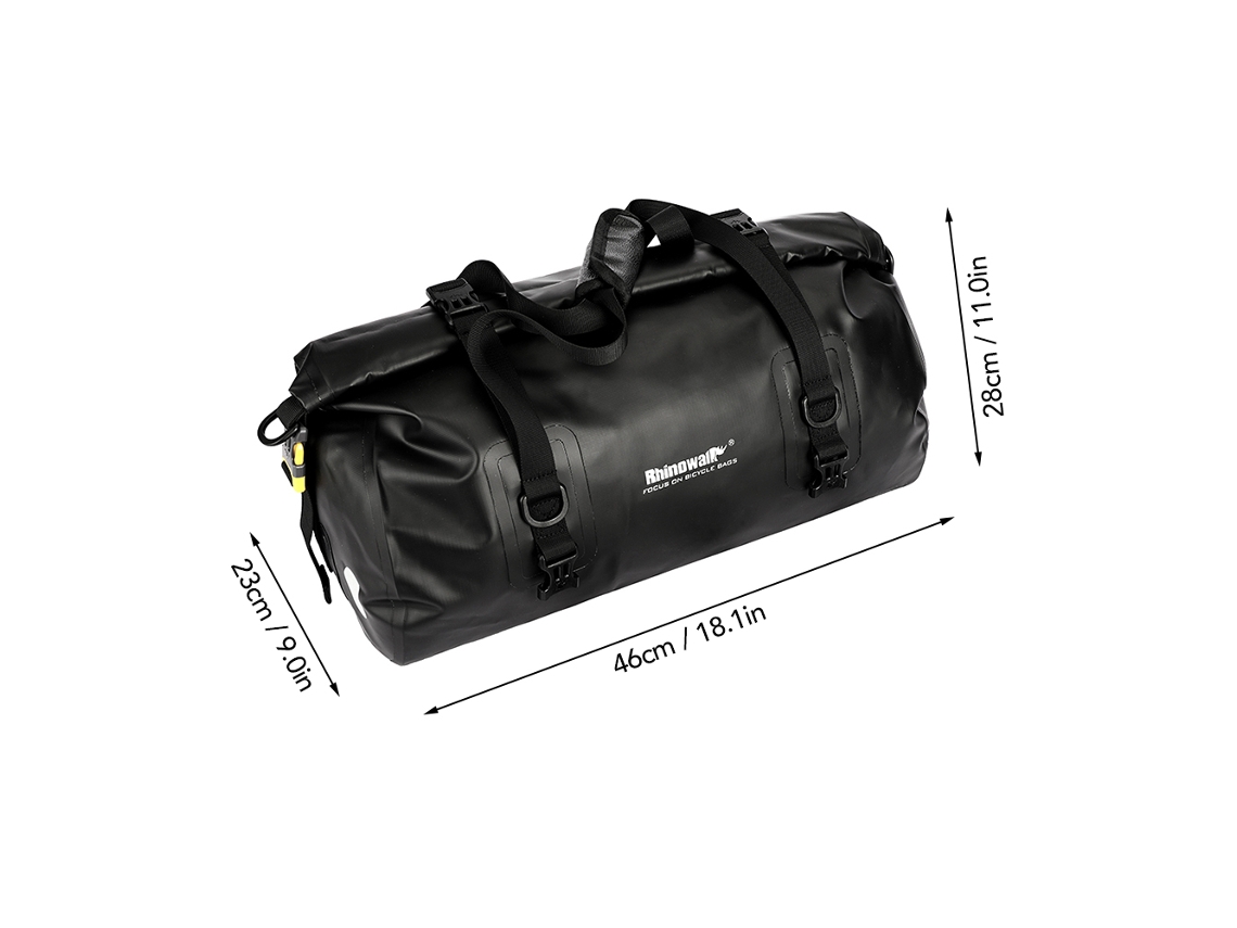 Mochila Duffel Impermeável 20l para Bicicleta, Traseira, Rack, Camping, Viagem | S/MARCA