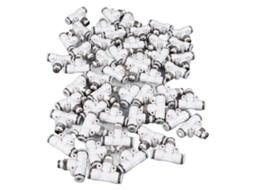 Conector T De Mangueira De Ar Rápido Pneumático 50pcs