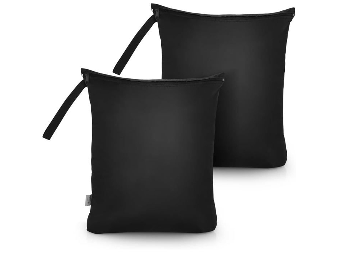 Conjunto De 2 Sacos De Roupa Reutilizáveis E Impermeáveis Com Fecho De Correr (40 X 50 Cm)