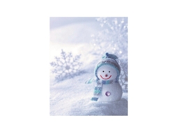 Pintura com Diamantes Boneco de Neve de Natal (Versão Completa com Diamantes, Artesanato Faça Você Mesmo para Crianças)