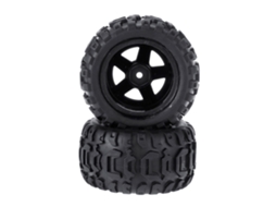 Conjunto de 2 Pneus, Jantes e Jantes para Carro Rc Hbx 16889 1/16 Peças de Substituição M16038 MDUG