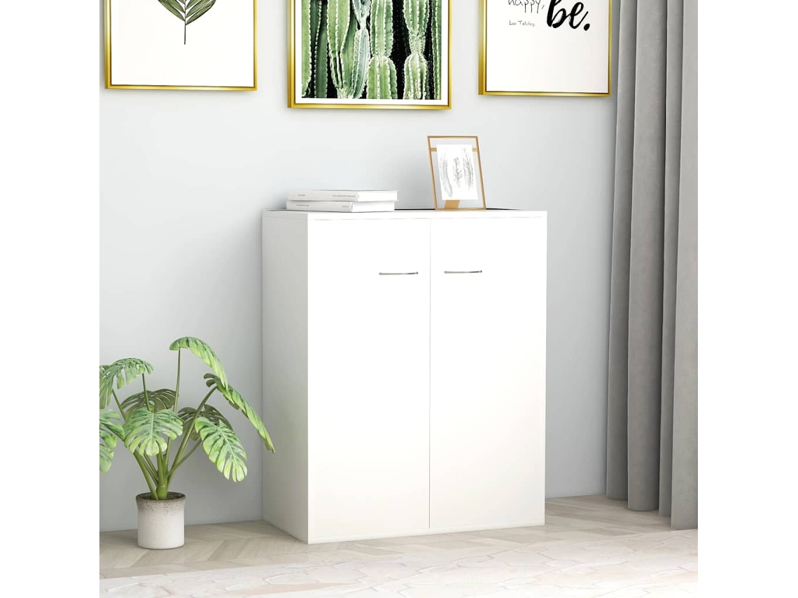 Vidaxl Aparador 60x30x75 Cm Contraplacado Branco