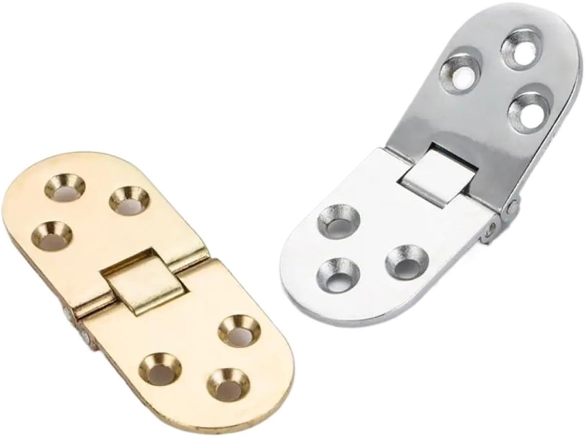 1 Dobradiça De Aba Dobrável Para Portas Armário E Móveis, Dobradiça De Suporte Oculta, Ferragens Em Liga De Zinco