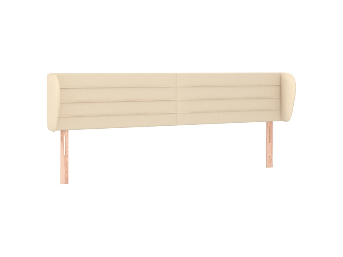 Cabeceira com tecido Abas Cream MAISON EXCLUSIVE (203x23x78 cm)
