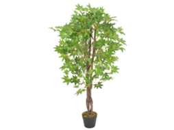 Vidaxl Planta Bordo Artificial Com Vaso 120 Cm Verde