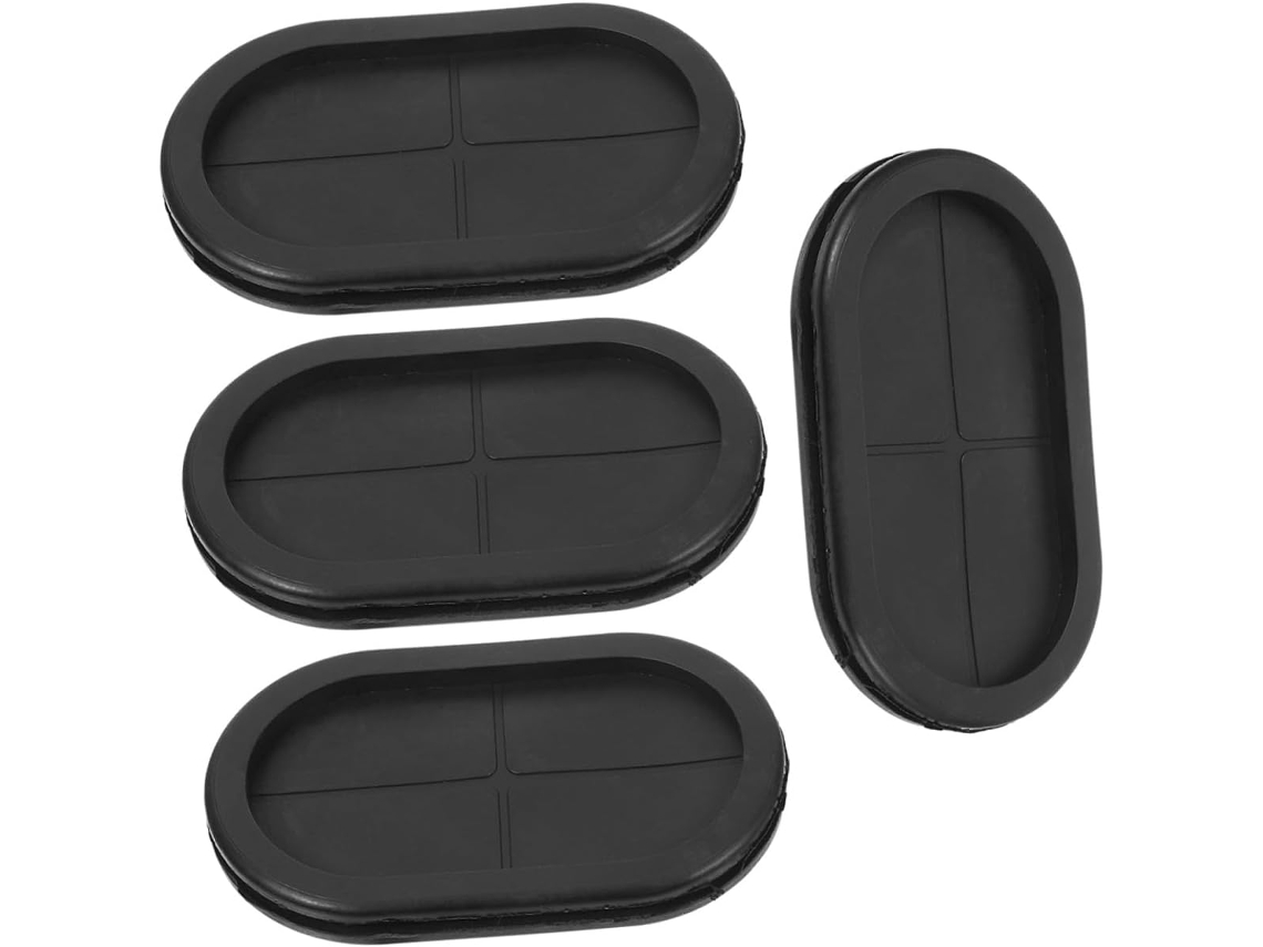 Arruelas De Borracha Ovais Retardantes Chama Cabilock 40x80 Mm, Plugues De Proteção Cabos E Juntas Isolantes, 4 Peças