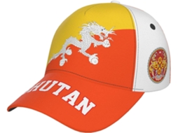 Boné 351 Feminino/Masculino com Bandeira Butão, Ajustável, Golfe | S/MARCA