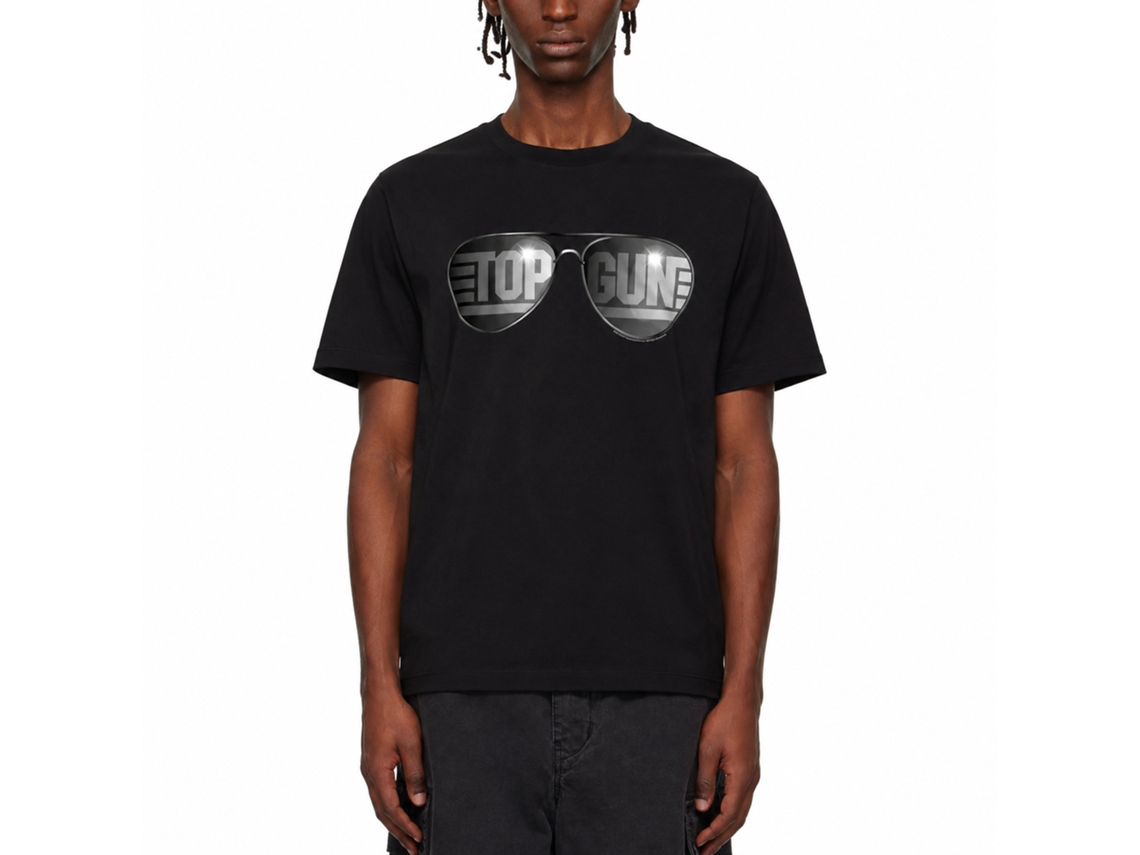Rockinstone Top Gun Movie Top Shades Black Adult T-shirt Size:xl