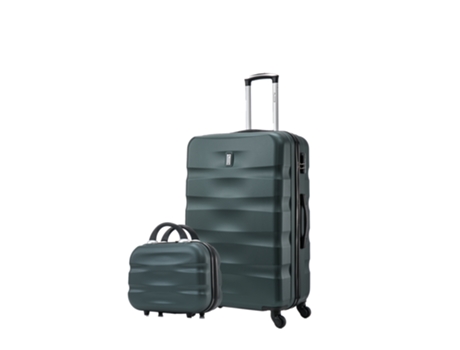 Mala de Viagem Grande Necessaire 75Cm Cadeado Integrado Leve e Rígida Verde CELIMS FRANCE