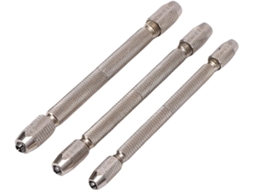 Conjunto De 3 Peças Torno Pino Duplo Para Furadeira Manual, Em Aço
